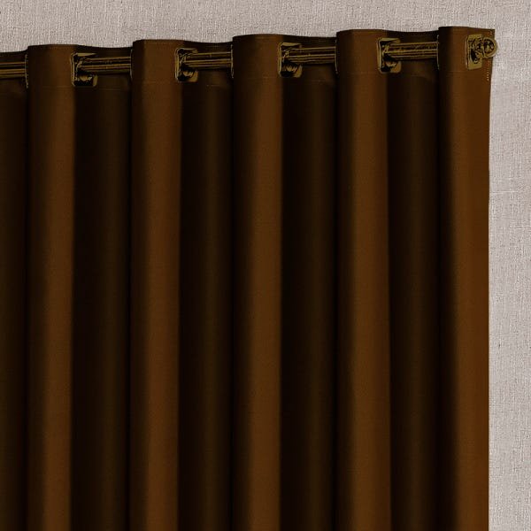 Cortina Oxford para Sala 4,00m x 2,50m para Decoração com Ilhós SupriLares Tabaco - 3