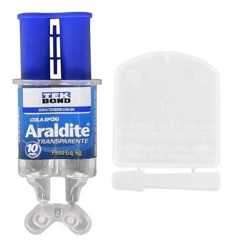 Adesivo Cola Epóxi Araldite 10 Min Transparente Seringa 6gr - 1