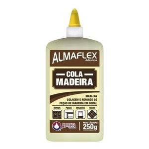 Cola Para Madeira 250gr Colagens E Reparos Almaflex