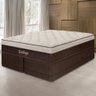 Cama Box com Saia + Colchão King Size Santiago Molas Ensacadas Pillow Paparazzi 193x203x70cm - - 1
