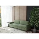 Ver imagem 2 de Sofá 3 Lugares Living Fixo Viena 2,40m em Linho:verde Claro