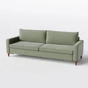 Ver imagem 1 de Sofá 3 Lugares Living Fixo Viena 2,40m em Linho:verde Claro