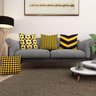 Kit 4 Capas de Almofada 40cm x 40cm Estampada Geométrico Amarelo Zíper Invisível - 2