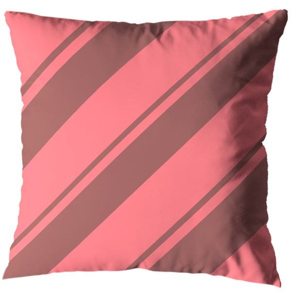 Kit 4 Capas de Almofada 40cm x 40cm Estampada Listras Rosa Zíper Invisível - 3