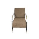 Ver imagem 2 de Poltrona Decorativa com Braços de Alumínio - Bege-claro