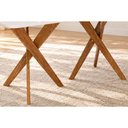 Ver imagem 7 de Mesa Cozinha Cacau Madeira c/Vidro 210cm Madeira/Off Cimol