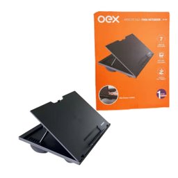 BASE SUPORTE E APOIO DE COLO PARA NOTEBOOK OEX PRETO AC100 - 2