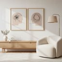 Ver imagem 5 de Kit 2 Quadros Psicologia Linhas da Mente 40x60 Moldura:castanho