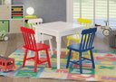 Ver imagem 1 de Conjunto Infantil Espanha Mesa com 4 Cadeiras - Colorido