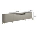 Ver imagem 3 de Rack para Sala 4 Portas Lisas Mdf L220 X A65cm