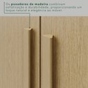 Ver mais imagens de Guarda-roupa com Pés 4 Portas 3 Gavetas 100% Mdf Veneza