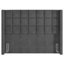 Ver imagem 4 de Cabeceira Cama Box Casal King 195 cm P05 Paris Linho Cinza Escuro - Lyam Decor