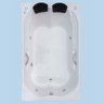 Banheira Hidromassagem Retangular Fortaleza Dupla - 1,60x1,20x0,43 - Acrilico - Aquecedor elétrico - - 1