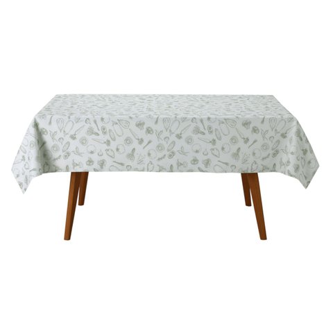 Toalha de Mesa Clean Legumes Retangular 8 Lugares Dohler