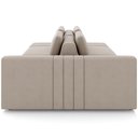 Ver imagem 7 de Sofá Ilha com Puff para Sala Living 265cm Amber M03 Veludo Bege - Lyam Decor