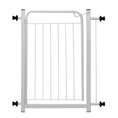 Portão Pet Grade Proteção 80cm Branco Criança Bebê Cachorro Cão com Extensor 05cm Itagold