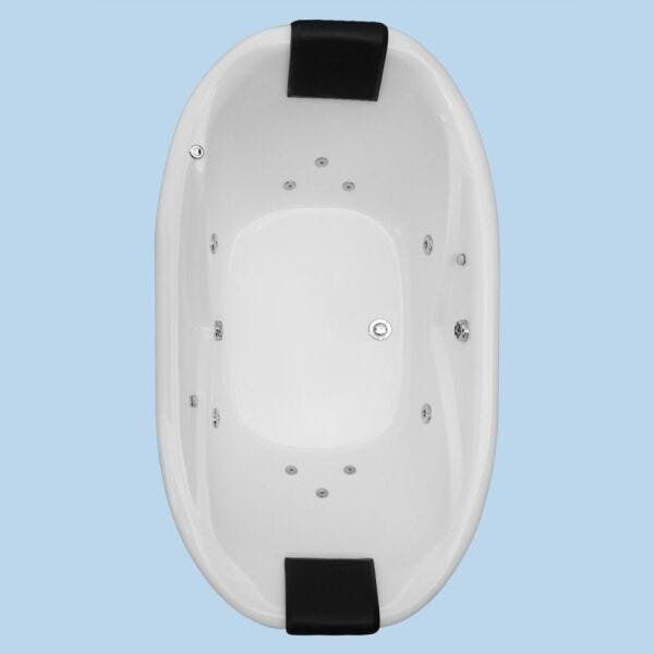 Banheira Hidromassagem Retangular Curitiba - 1,80x0,90x0,48 - Gel Coat - 6 Jatos Plus - Aquecedor -  - 1