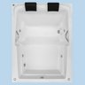 Banheira Hidromassagem Retangular Maringá - 1,70x1,30x0,48 - Gel Coat - Aquecedor elétrico - 2 - 110 - 1