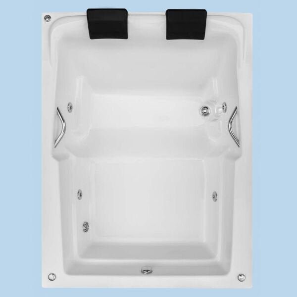 Banheira Hidromassagem Retangular Maringá - 1,70x1,30x0,48 - Acrílico - Aquecedor elétrico - 2 - 110 - 1