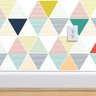 Papel de Parede triângulos com listras coloridas - 3