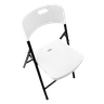 Kit 06 Cadeiras Dobráveis Injeção Branca com Estrutura Preta - 3