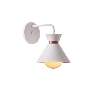 Arandela Interno Retro Dubai Alumínio Decorações: Cor Branco