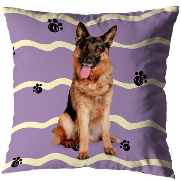 Kit 2 Almofadas Cheias Quarto Cama 40cm Pet Cachorro Pastor - 3