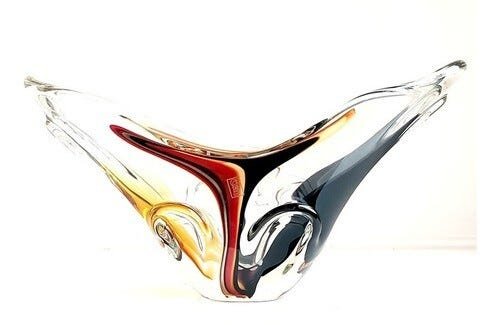Centro De Mesa Cachepot Murano Sao Marcos Colorido Tam Grande - 1