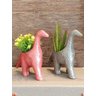 Kit 2 Peças Vaso Cachepot Cerâmica Dinossauro para Suculenta Cacto - 3