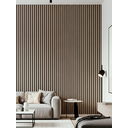 Ver imagem 6 de Painel Ripado Wpc Grafite 290x25cm 10mm - Revestimento Decorativo Parede Sala Quarto