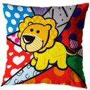 Ver imagem 3 de Kit 2 Almofadas Cheias Sala Quarto 40cm Pop Art Animais