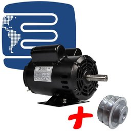 Motor Elétrico Monofásico 3cv 4 Pólos Baixa Rotação C/ Polia - 1