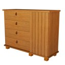 Ver imagem 2 de Cômoda Ripado para Quarto 120cm x 94cm Talismã Marrom/Marrome