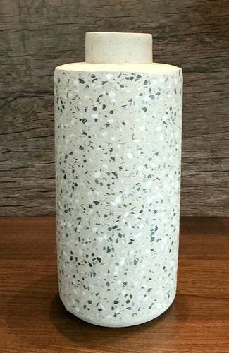 Vaso de Cimento 28cm - Mart Urban Fashion Loft com Buque de Rosas Artificiais - 4