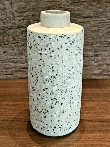 Vaso de Cimento 28cm - Mart Urban Fashion Loft com Buque de Rosas Artificiais - 3