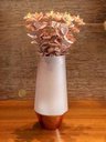 Ver imagem 1 de Vaso de Vidro Rosé Gold e Fumê 30cm Mocca Mart