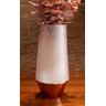 Vaso de Vidro Rosé Gold e Fumê 30cm Mocca Mart - 6