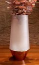 Ver imagem 6 de Vaso de Vidro Rosé Gold e Fumê 30cm Mocca Mart