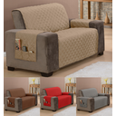 Ver imagem 1 de Capa para sofá matelado tamanho king 2 lugares tamanho 1,2 metros cor caqui