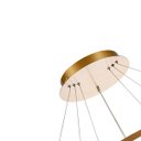 Ver imagem 6 de Lustre Pendente 3 Anéis Dourado 80w Luz 3000k Led Integrado Bivolt