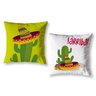 Kit 2 Almofadas Cheias Infantil México Quarto 40cm Cactos - 1
