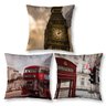 Kit 3 Almofadas Cheias Sala Quarto Londres 40cm Decoração - 1