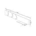 Ver imagem 6 de Cabideiro de Parede em Madeira Linha Home Padrão Morphi Design 80cm Aço Preto