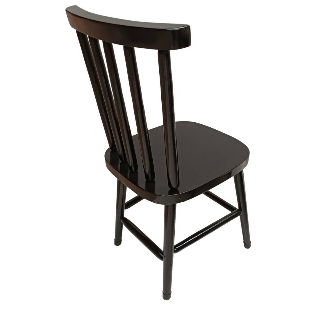 Kit 2 Cadeira Melissa de Madeira Preta - Dg Móveis - 4