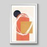 Quadro Composição Retangular Colorido 02 Arts Memphis 45x30cm Papel Fotográfico Sem Moldura - 1