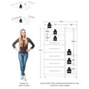 Ver imagem 6 de Guarda Roupa Casal Everest 6 Portas com Cômoda Sapateira Imperial 5 Gavetas Jacarandá Fosco-