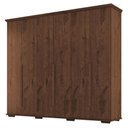 Ver imagem 2 de Guarda Roupa Casal Everest 6 Portas com Cômoda Sapateira Imperial 5 Gavetas Jacarandá Fosco-