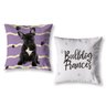 Kit 2 Capas de Almofada Pet Cachorro Lilás 40cm Bulldog - 1