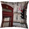 Kit 2 Capas de Almofada Quarto Sala 40cm Decoração Londres - 3