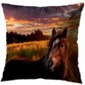 Kit 2 Capas de Almofada 40cm Cavalos Decoração Sala Quarto - 3